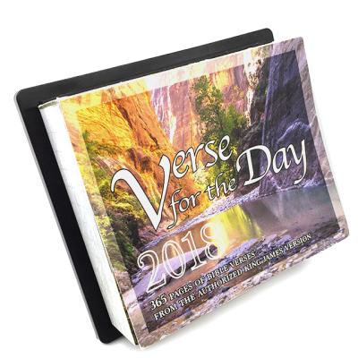 China Wholesale Custom Table Calendar Year Day Stand Up Flip Tear Off Table Desk Calendar Printing for sale