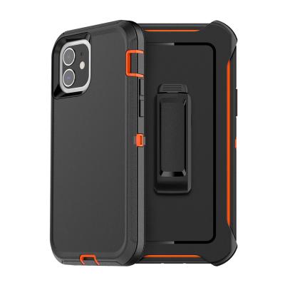 China Shockproof 3 in 1 Cell Phone Grade Cell Phone Cases Military Heavy Duty Armor TPU Back Cover Hybrid Cases for sale