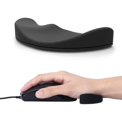 China Wholesale Mouse Wrist Rest Pad Silicone Mouse Palm Pad Support Sliding Ergonomic Hand Mouse Wrist Rest Pad for sale