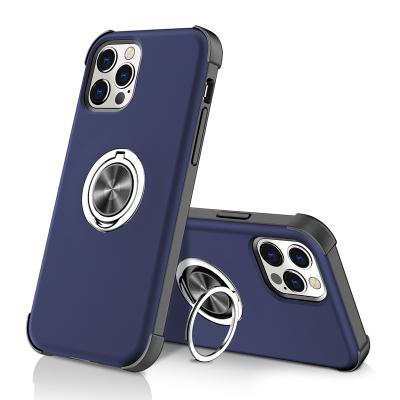 China Anti-fall Anti Gravity Protective Phone Case With Ring Holder Cover Mobile TPU Bumper Case for sale