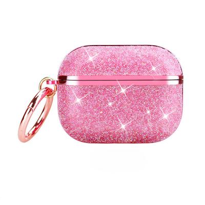 China Wholesale Girly Luxury Glitter Diamond Earphone Anti-scrach Case Covers For Earbud Pro Case for sale