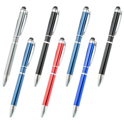 China office & Aluminum Metal Pen Logo Personalized Advertising Customized Pen Manufacturing Stylus Pen With Custom Point School Ball for sale