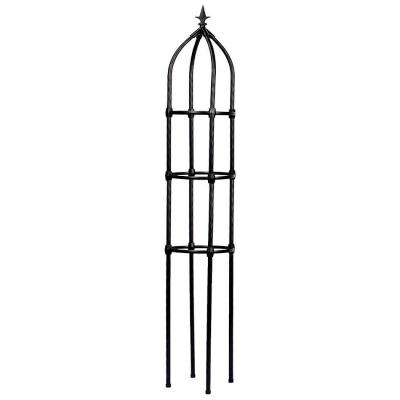 China Waterproof Popular Products Metal Plant Support Garden Trellis Black Blue Stakes For Mounting Plant Tall for sale