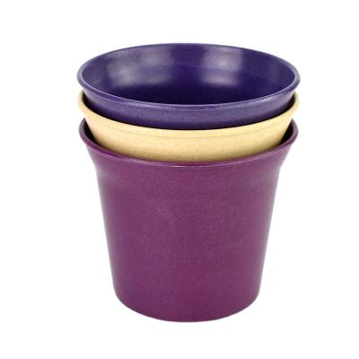 China Cheaper Eco-creative Recycled Biodegradable Biodegradable Bamboo Flower Pot Fashionable Garden Bamboo Pot Flower Pot Cartoon Fiber for sale