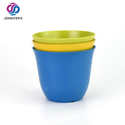 China CLASSIC Eco-friendly Biodegradable Bamboo Fiber Plant Flower Garden Pots For Sale Planting Cheap Plant Pot for sale