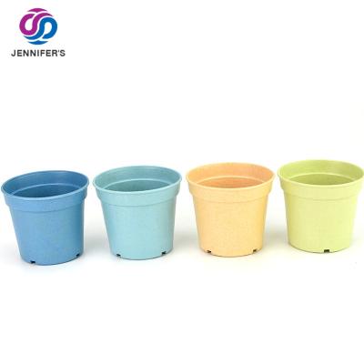 China Wholesale direct sales custom degradable bamboo fiber plant pot cartoon nursery eco-friendly seeding flower pot for sale