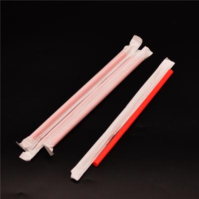 China Disposable Tableware Fresh Eco-Friendly Products Compostable Biodegradable Straight PLA Drinking Straw With Paper Pack for sale