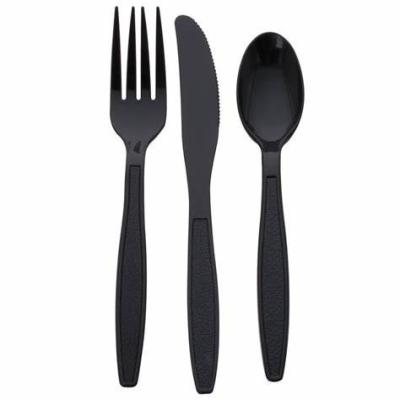 China Disposable Durable Cutlery Eco Friendly Goods And Heat Resistant Party Disposable Tableware Set Food Knives Forks And Spoons for sale