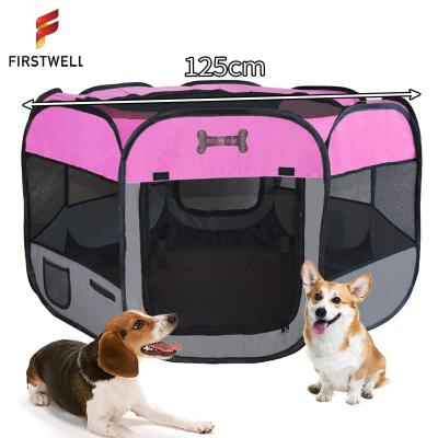 China Viable Portable Foldable Exercise Pen for Small and Large Dog, Kitten, Rabbit, Puppy-Oxford Cage and Outdoor/Indoor Pet Use Kennel Playpen for sale