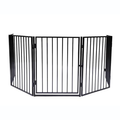 China 2018 Simple NEW Factory Cheap Metal Firewall Child Safety Extendable Playpen Gate for sale