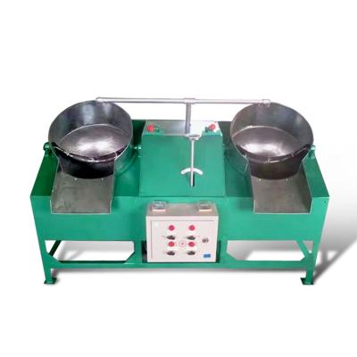 China Cheap Vegetable Processing Factory Hot Sale Good Quality Gray Steel Tea Deblacking Double-pan Tea Roasting Machine for sale