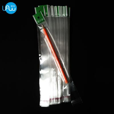 China Security Small Logo Printing Custom Packaging Straw Packing Poly Plastic Bag For Pen for sale