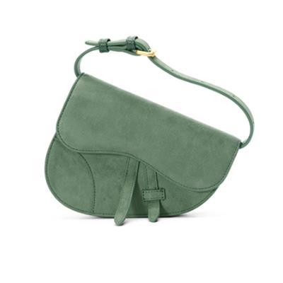 China High Quality Fashion Suede Leather Fanny Pack Shoulder Bag Women Bike Saddle Bag for sale