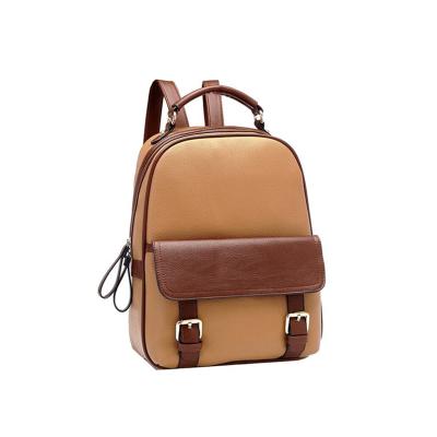 China Waterproof Women Backpack Purse PU Washed Fashion Leather Convertible Anti-theft Ladies Backpack for sale