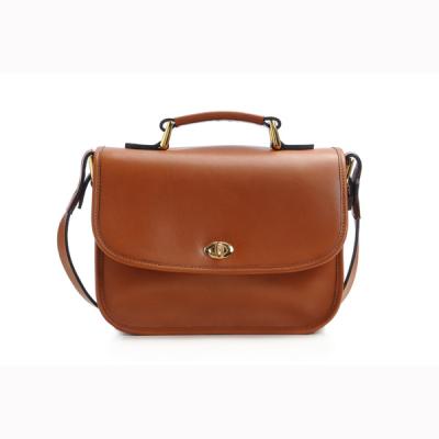 China Water Resistant Fashion Lady Messenger Bag Brown Leather Casual Camera Bag for sale