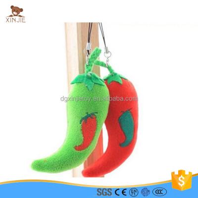 China Vegetable Shaped Mini Plush Custom Plush Key Chain Toys for sale