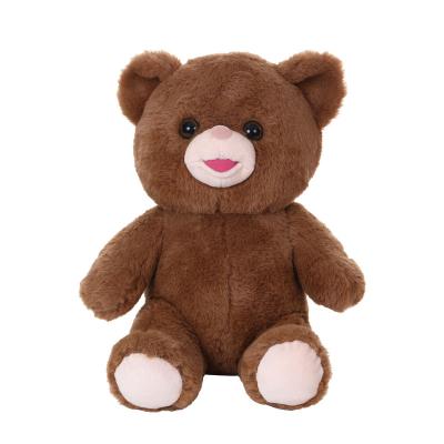 China Custom Stuffed Toy Bear Plush Teddy Bear Soft Toy With Embroidery Logo Brown Teddy Bear Plush Toy Stuffed Bear Factory for sale