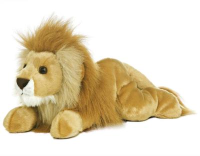 China Plush Customize Stuffed Lion Prone Stuffed Toy Soft Animal Lying Posture Toy for sale