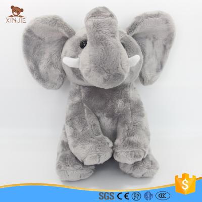 China Gray Recordable Stuffed Elephant Plush Toy for sale