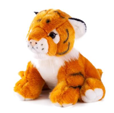 China Plush Factory Wholesale Supply Good Quality Stuffed White / Brown Tiger Plush Toy for sale