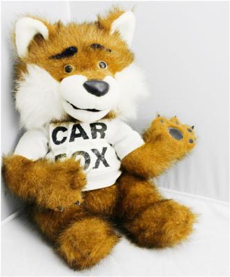 China Custom Lovely Stuffed Plush Fox Mascot Toy With Logo for sale