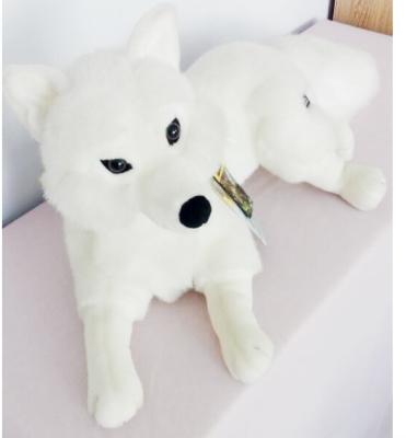 China Custom Stuffed Good Quality Plush White Fox Toy for sale