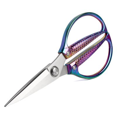 China Colorful Multifunctional Heavy Duty Serving Stainless Steel Chicken Bone Cutting Shears Kitchen Scissors Shears for sale