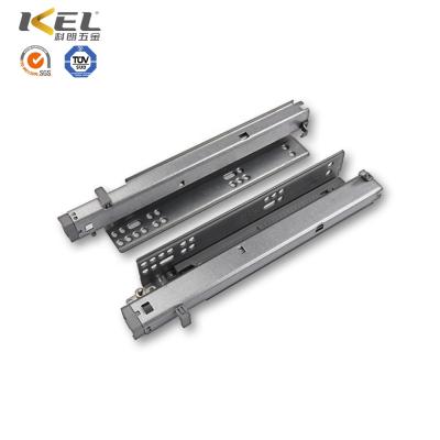 China Modern Heavy Duty Plastic Full Extension Drawer Slide Merchant Undermount Rail Bearing Adjustable Slide Rail for sale