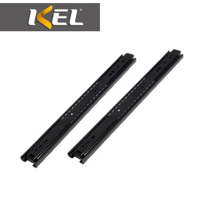 China Modern KEL Cold Rolled Full Steel Sail 3 Folds Telescopic Drawer Ball Bearing Drawer Slide Rail for sale