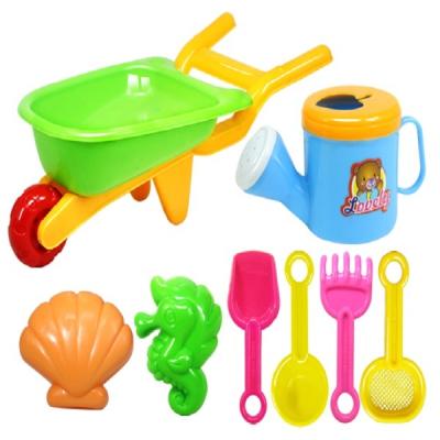 China Cheap Price Plastic Play Trolley Outdoor Beach Bucket Plastic Small Beach Sand Toy For Sale for sale