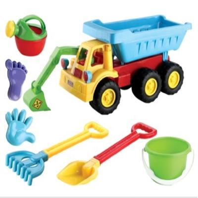 China 2022 Hot Selling Supplier Plastic Toy Set Summer Plastic Sand Beach Truck Toys Custom Made Kids Plastic Toys for sale