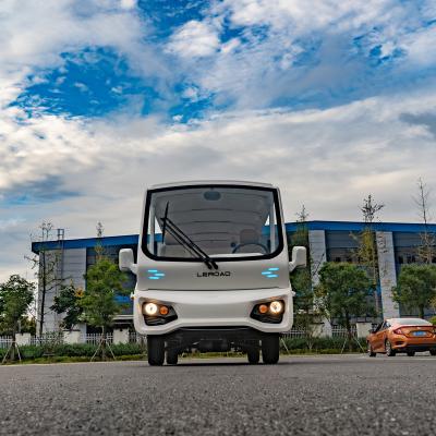 China NEWEST LEROAD SHUTTLE L14 Long Range Electric White Sightseeing Bus 5402mm*2112mm*1905mm for sale