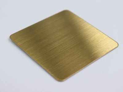 China No Fade 312 4.0mm Gold Mirror Stainless Steel Sheet for sale