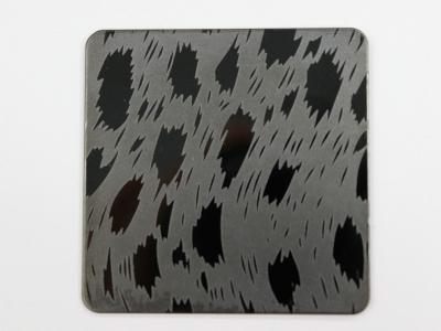 China China Etched Stainless Steel Sheet Factory with colorful and black etching stainless steel for sale