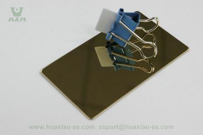 China DIN SS304 8k Mirror Coloured Coated Stainless Steel Sheets for sale