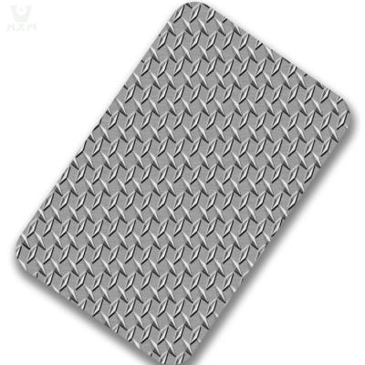 China SGS 0.2mm 201 SS Stainless Steel Checkered Plate Fireproof for sale