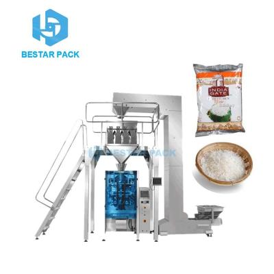 China Food How To Pack 1kg Rice Pouch , Automatic Rice Weighing And Packaging Machine for sale