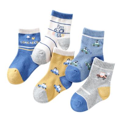 China Mid Calf Baby Boy Socks Toddler Dinosaur Kids Unisex Cute Animals Comfortable QUICK DRY Kid Calf Crew Socks for sale