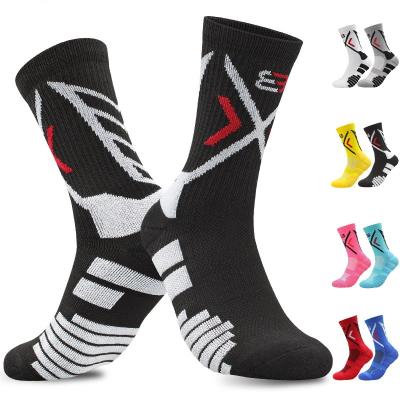 China Wholesale QUICK DRY men's sports bangs thick running high top basketball tube performance sports crew socks for sale