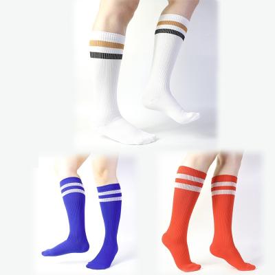 China China Wholesale Adult QUICK DRY Mens Womens Boots Football Marathon Colorful Neon Socks Striped Sports Compression Sock for sale