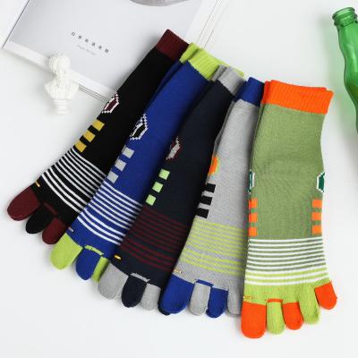 China QUICK DRY Casual Cotton Five Toe Toe Socks Custom Business Men's Non-slip bangs 5 ​​Men's Sports Toe Socks for sale