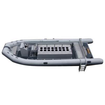 China Durable 25ft Rigid Aluminum Hull RHIB760 ORCA Hypalon/PVC Speed ​​RIB Boats For Sale for sale