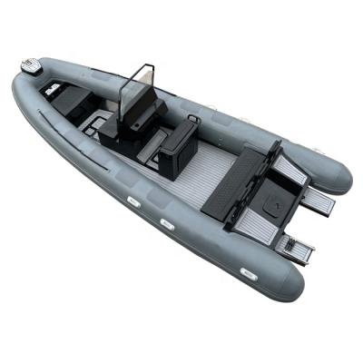 China 20ft Durable Aluminum V Hull PVC/Hypalon/Orca Tube 6m Deep RIB RIB Inflatable Boats for sale