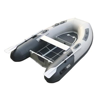 China Small Dinghy 8ft Durable Aluminum Hull RIB250 PVC/Hypalon/Orca Inflatable Boats for sale