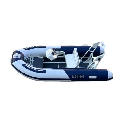 China Small Durable Rigid Aluminum Dinghy 11ft Rhib340 RIB Hypalon /PVC Inflatable Boats For Rowing for sale