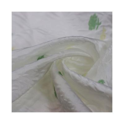 China Latest High Quality Floral Pattern Jacquard Tulle Polyester Fabric Shrink-Resistant For Sleepwear for sale