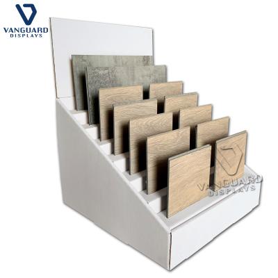 China Recycled Materials Cardboard PDQ Display Stand Rack , Recycled Counter Display Box , Custom Desktop POS Tray Display for sale