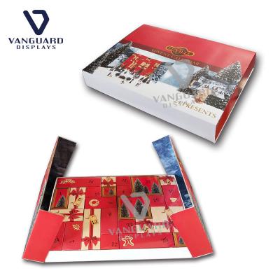 China Wholesale Manufacturer Pdq Holiday Postcard Counter Cardboard Gift Voucher Paper Display Box Recyclable for sale