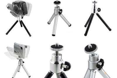 China Silver Color Mini Tripod Foot For Camera Projector Wholesale Price for sale