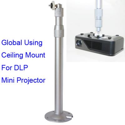 China Aluminum Alloy Universal Ceiling Mount For Mini DLP LED Projector 30 to 60cm Adjustable for sale